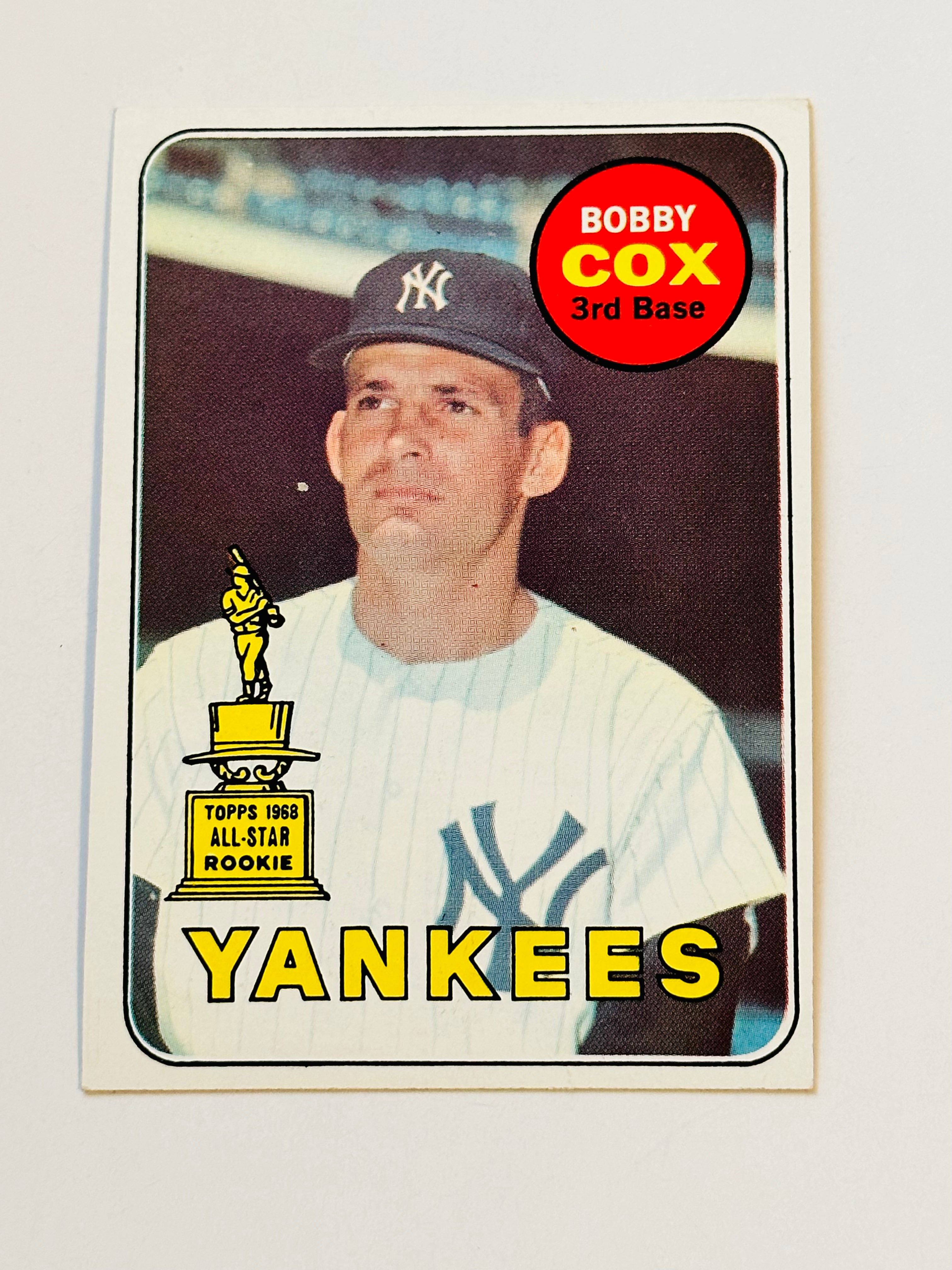 1969 Topps Bobby Cox Rookie Baseball Card - Rare NM Condition - Perfect for Collectors, Sports Memorabilia Enthusiasts & Vintage Card Investors