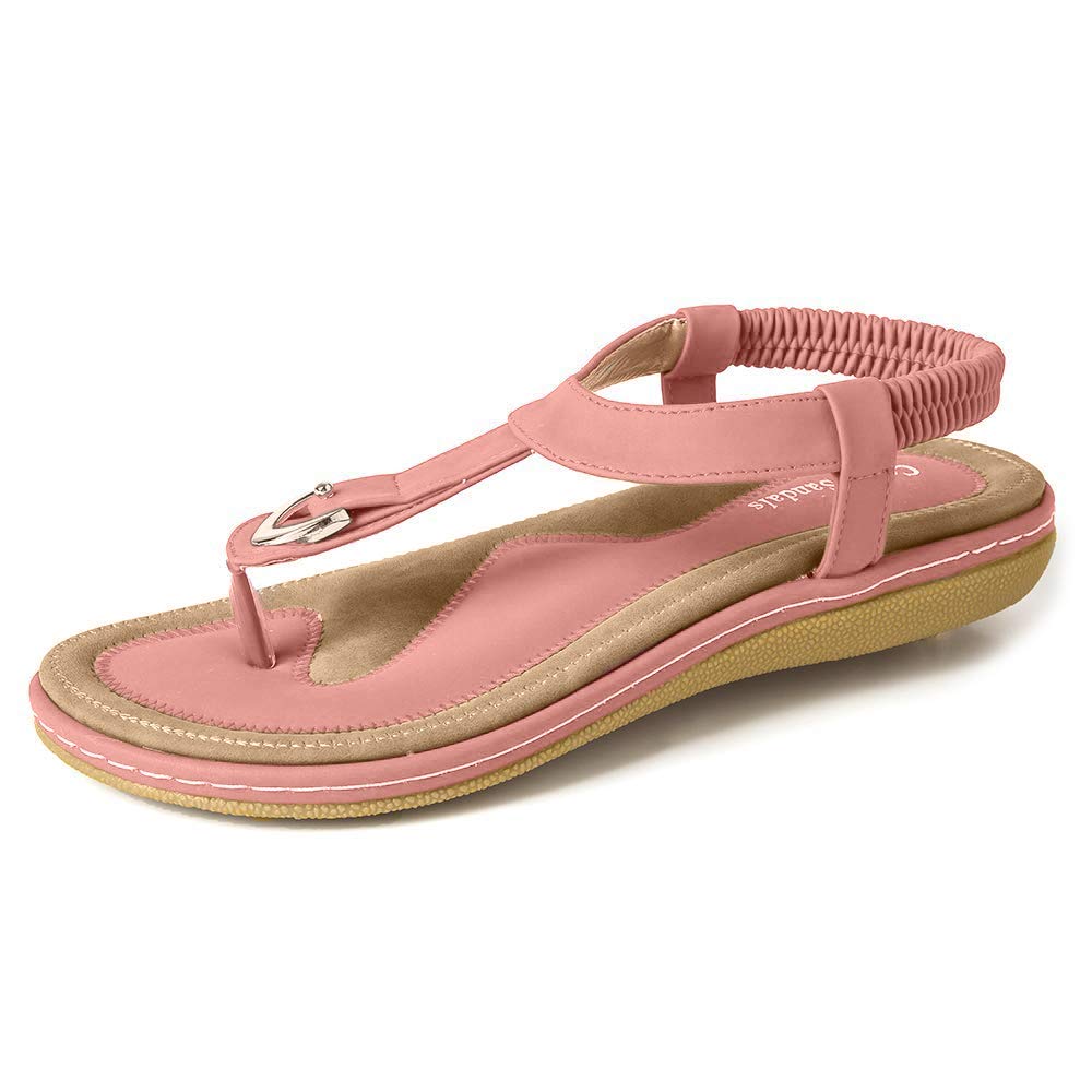 Women's Comfortable Slip-On Summer Sandals - Lightweight & Cushioned for Beach, Travel & Casual Wear