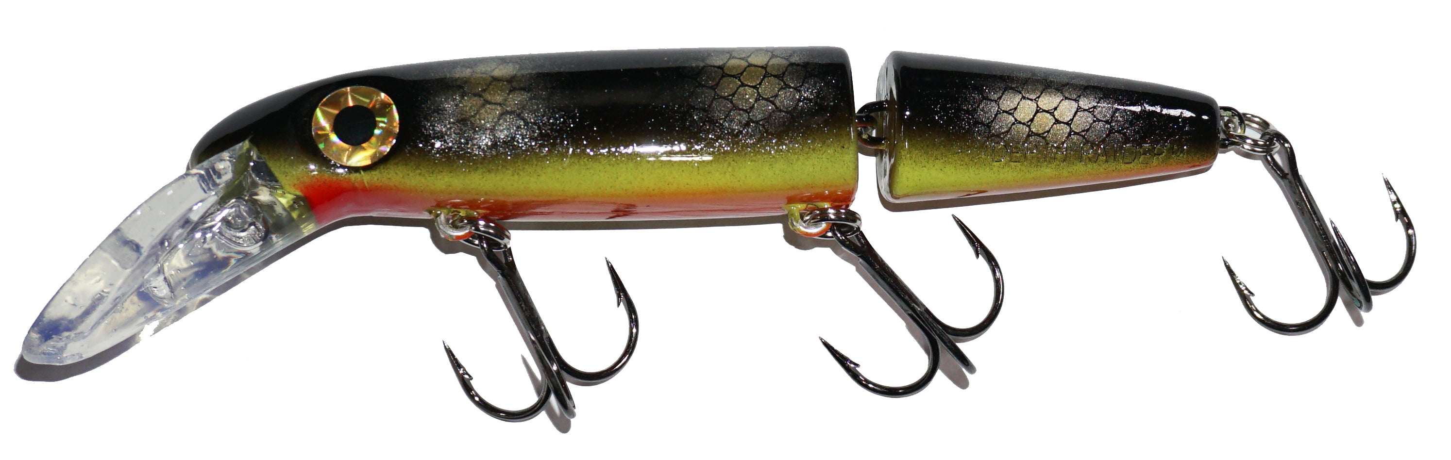 Bucher Jointed 6 DepthRaider Crankbait Fishing Lure - Premium Bass Fishing Bait for Deep Water & Trolling - Perfect for Freshwater & Saltwater Anglers