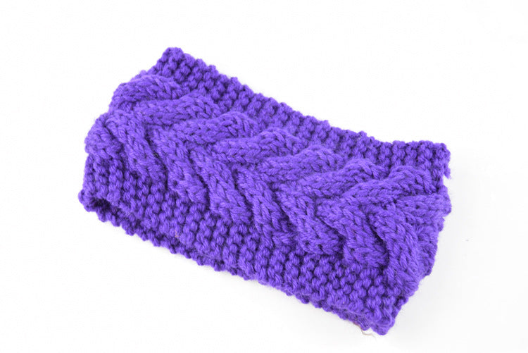 Warm Acrylic Thick Wool Knitted Headband for Women - Winter Fashion Hair Accessories - Perfect for Outdoor Activities & Cold Weather