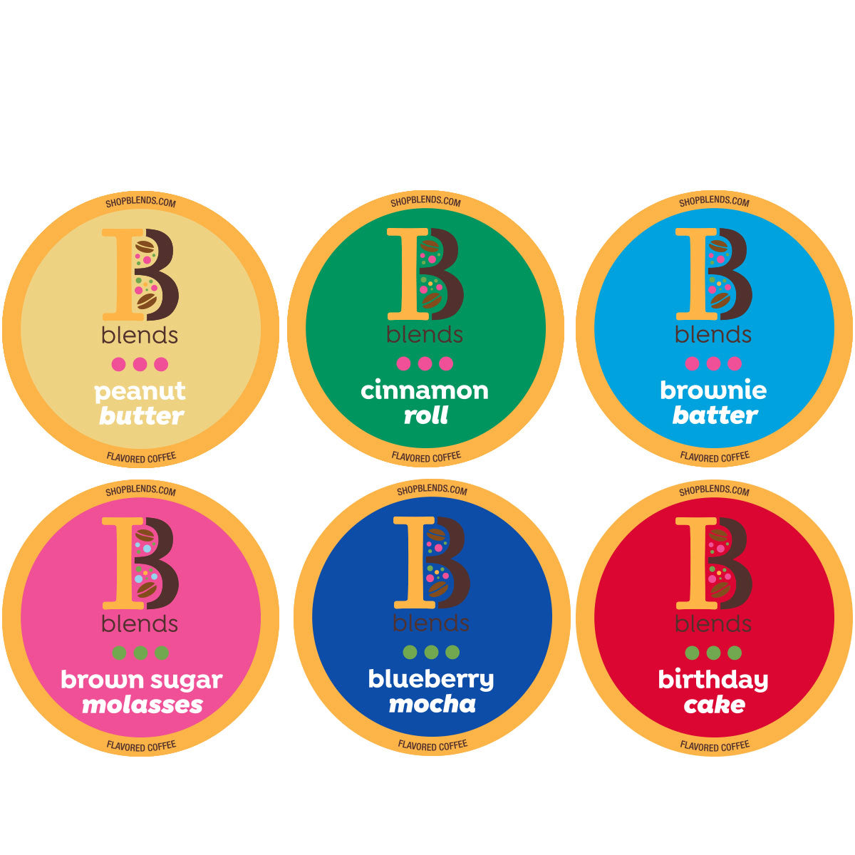 Intelligent Blends Flavored Coffee Variety Pack - 12 Gourmet Flavors for Keurig & Nespresso - Perfect for Office, Home & Gifting
