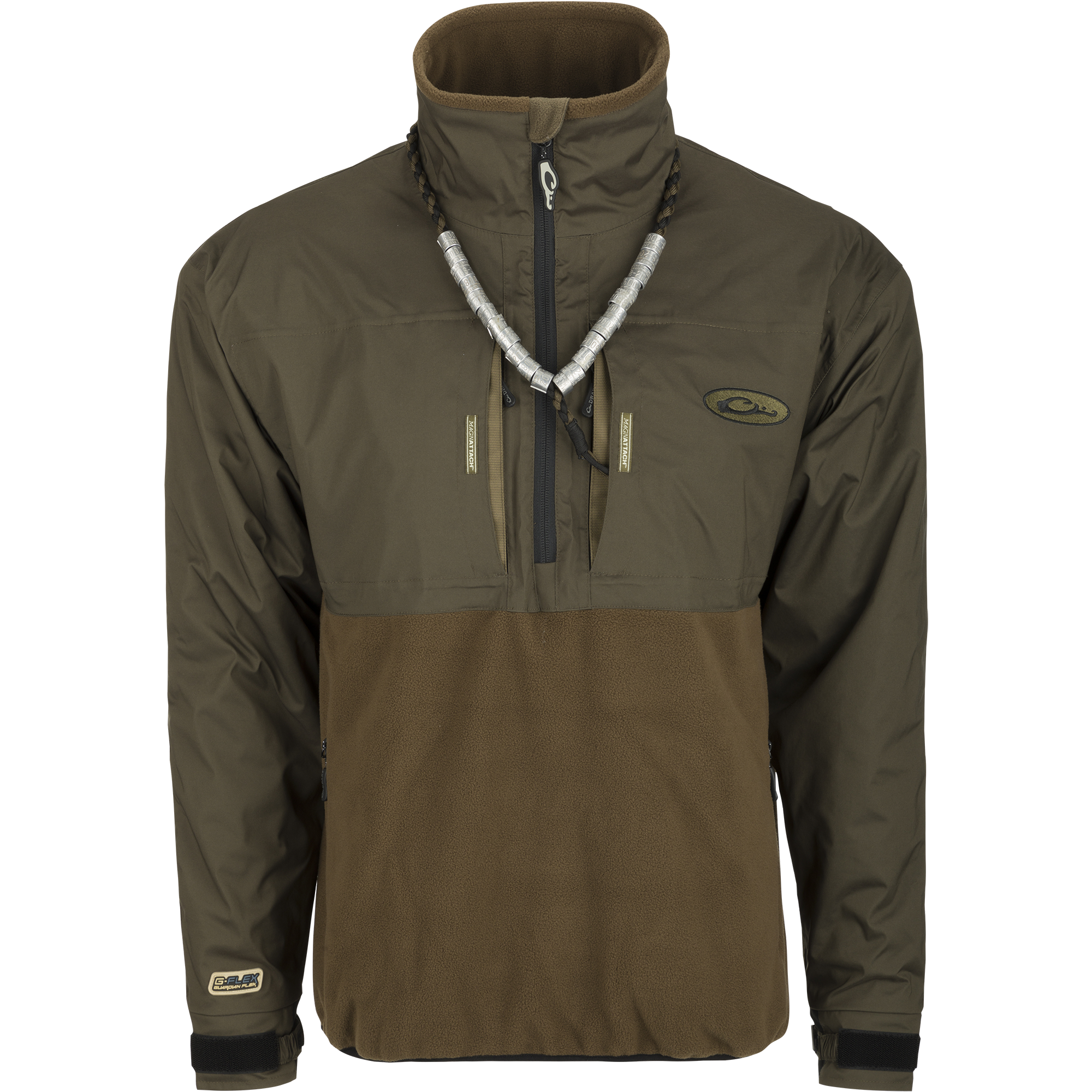 MST Guardian Flex Fleece Eqwader Quarter Zip Jacket - Lightweight Water-Resistant Outdoor Fleece Jacket for Hiking, Fishing & Camping | Men's Activewear for Cold Weather Adventures