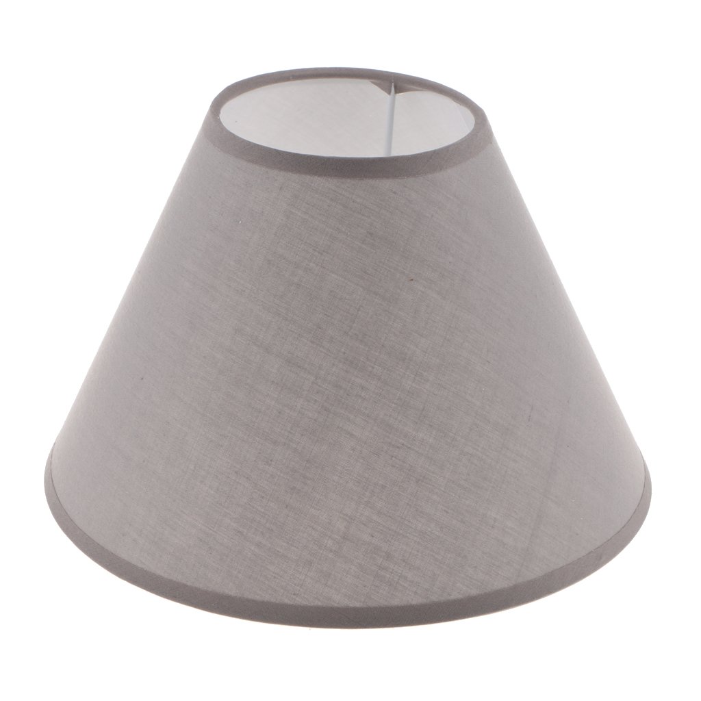 Baoblaze 2X Table Lamp Shade Replacement - Gray Lampshade for Bedside, Desk & Home Lighting Decor | Perfect for Bedroom, Living Room & Office Use