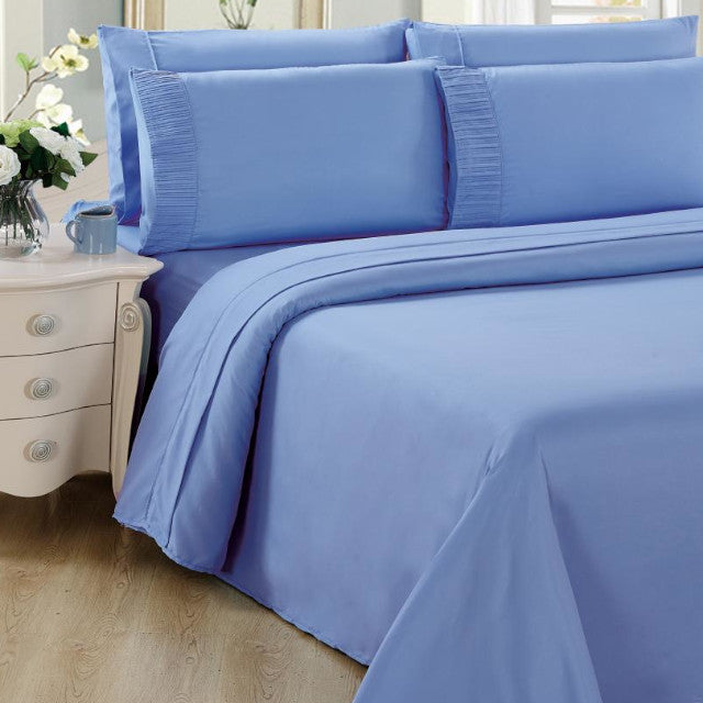 Bamboo Living 6-Piece King Size Sheet Set - Light Blue | Soft & Breathable Bamboo Fabric | Perfect for Bedroom Comfort & Luxury Sleep