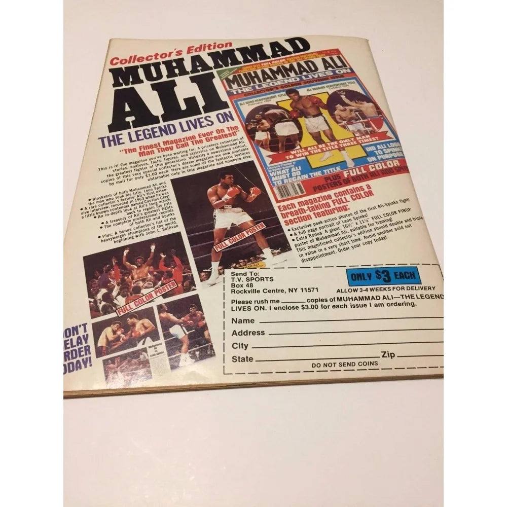 Leon Spinks Signed Muhammad Ali 1978 Super Fight Magazine with COA - Authentic Collectible Boxing Memorabilia for Fans & Sports Enthusiasts - Perfect for Display in Man Cave, Sports Bar or Boxing Memorabilia Collection