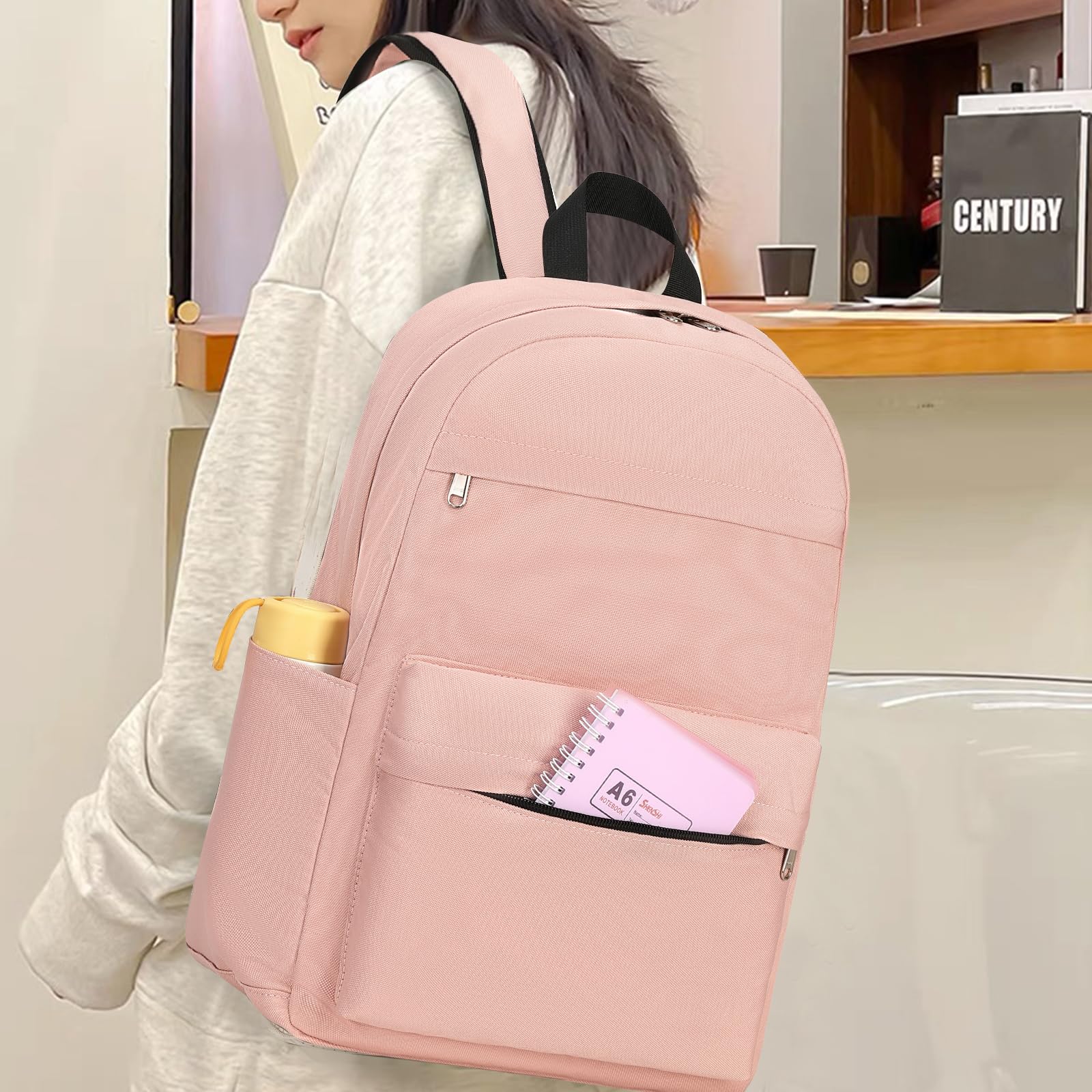 Bluboon Durable School Backpack for Kids & Teens - Lightweight Laptop Bookbag for Girls & Women - Perfect for School, College, Travel & Work Commute