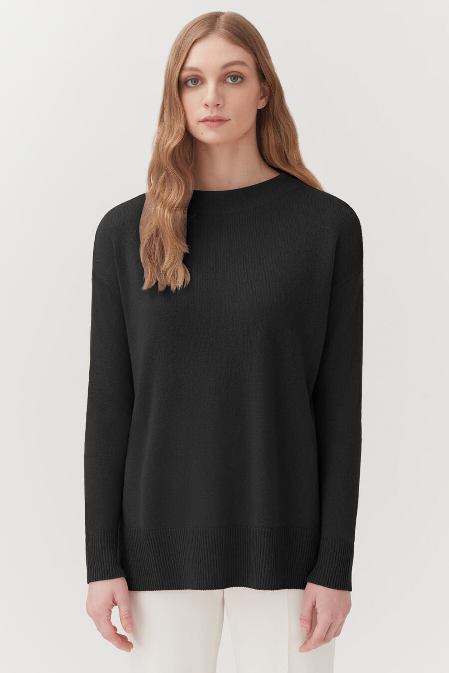 Premium Single Origin Cashmere Funnel Neck Sweater for Women - Soft & Luxurious Winter Pullover - Perfect for Office, Travel & Casual Outfits