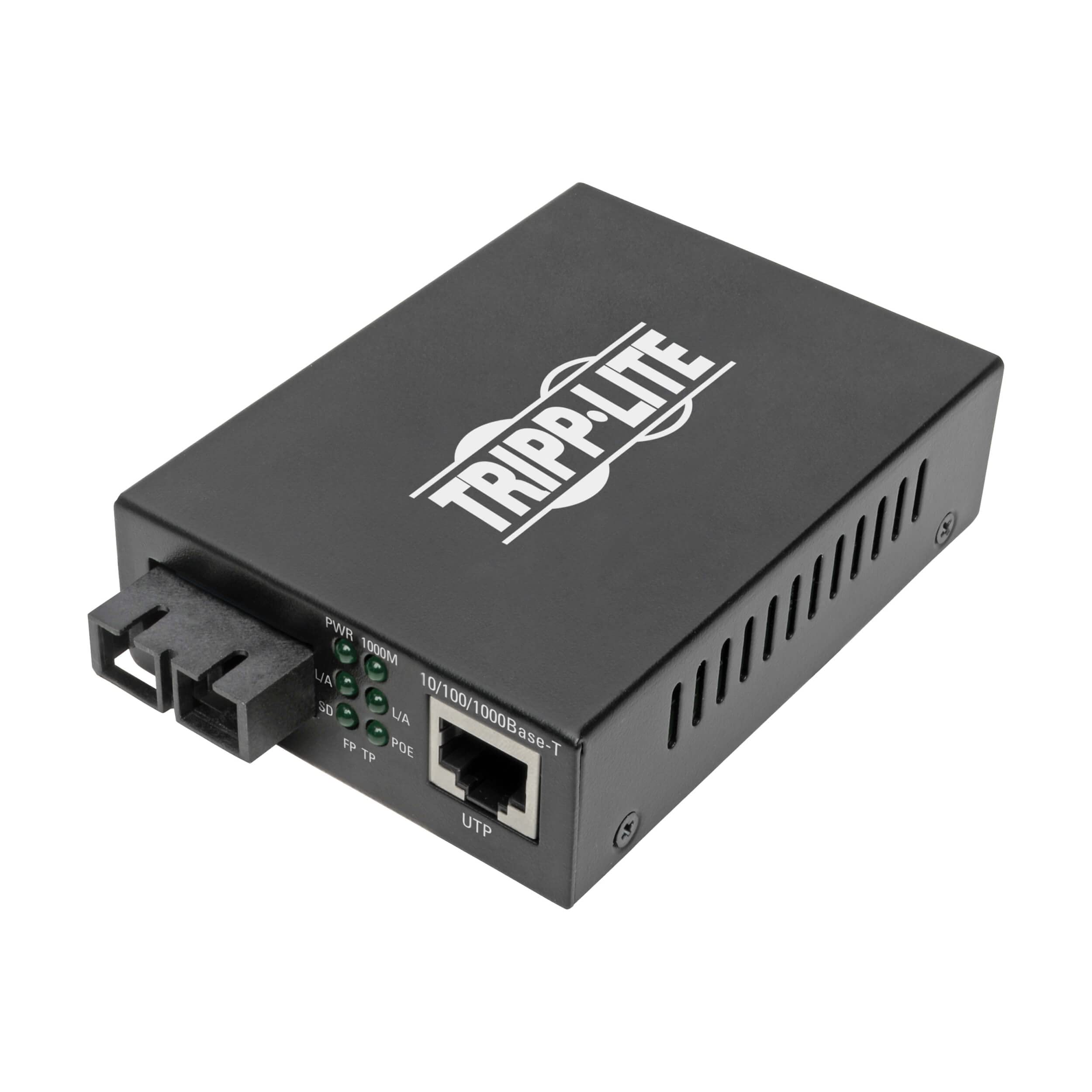 Tripp Lite N785-INT-SC-SM Ethernet to Fiber Converter - Gigabit Network Extender with RJ45 to SC Duplex Singlemode Fiber, 1310nm Wavelength, Extends Up to 20Km/12.4 Miles - 2-Year Warranty - Ideal for Long-Distance Network Connections in Offices, Data Centers & Industrial Applications