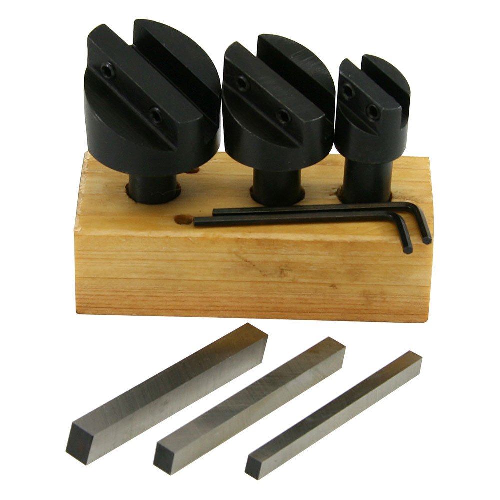 High-Speed Steel Fly Cutter Set with 5 Tool Bits - Perfect for Milling, Drilling & Metalworking - LittleMachineShop.com (3094) - Ideal for DIY Projects, Machine Shops & Industrial Applications