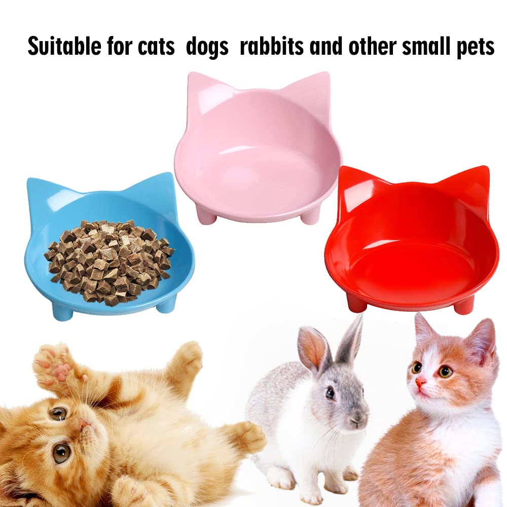 Premium Non-Slip Pet Bowls Set - Shallow Food & Water Dishes for Cats, Dogs, Rabbits & Puppies | BPA-Free, Whisker Fatigue Relief | Perfect for Home, Travel & Outdoor Use