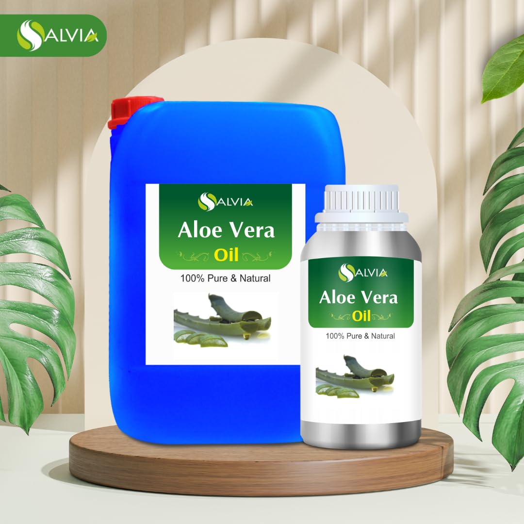 Pure Organic Aloe Vera Oil Extract (Aloe barbadensis) - 2000ml (67.62 Fl oz) Carrier Oil for Skin & Hair Care - Hydrating Moisturizer for Face, Body & Scalp - Perfect for Massage, Aromatherapy & DIY Beauty Products