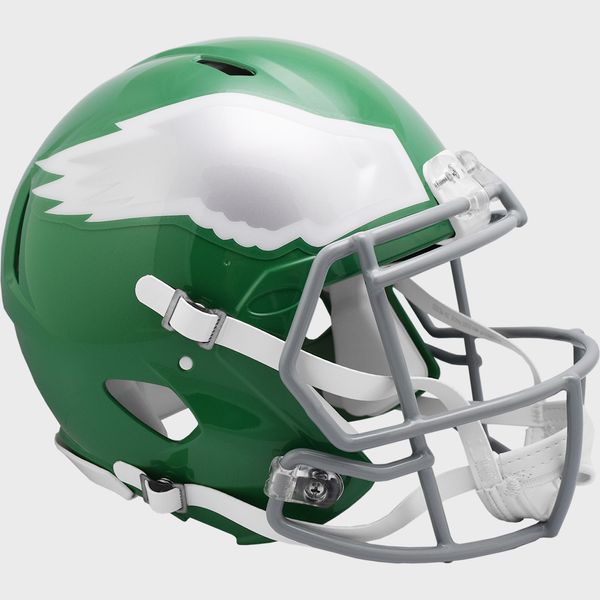 Philadelphia Eagles Authentic Speed Football Helmet 2023 Kelly Green - Official NFL Game-Ready Helmet for Players & Fans