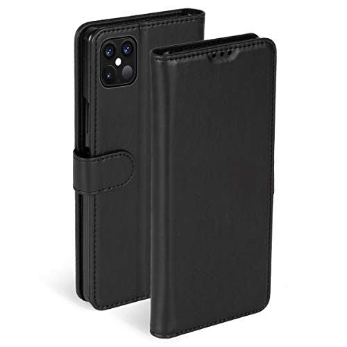 Premium Krusell Genuine Leather Wallet Case for iPhone 12 Mini (5.4 Inch) - Slim RFID Blocking Folio Cover with Card Slots (Black) | Perfect for Business Professionals & Everyday Use