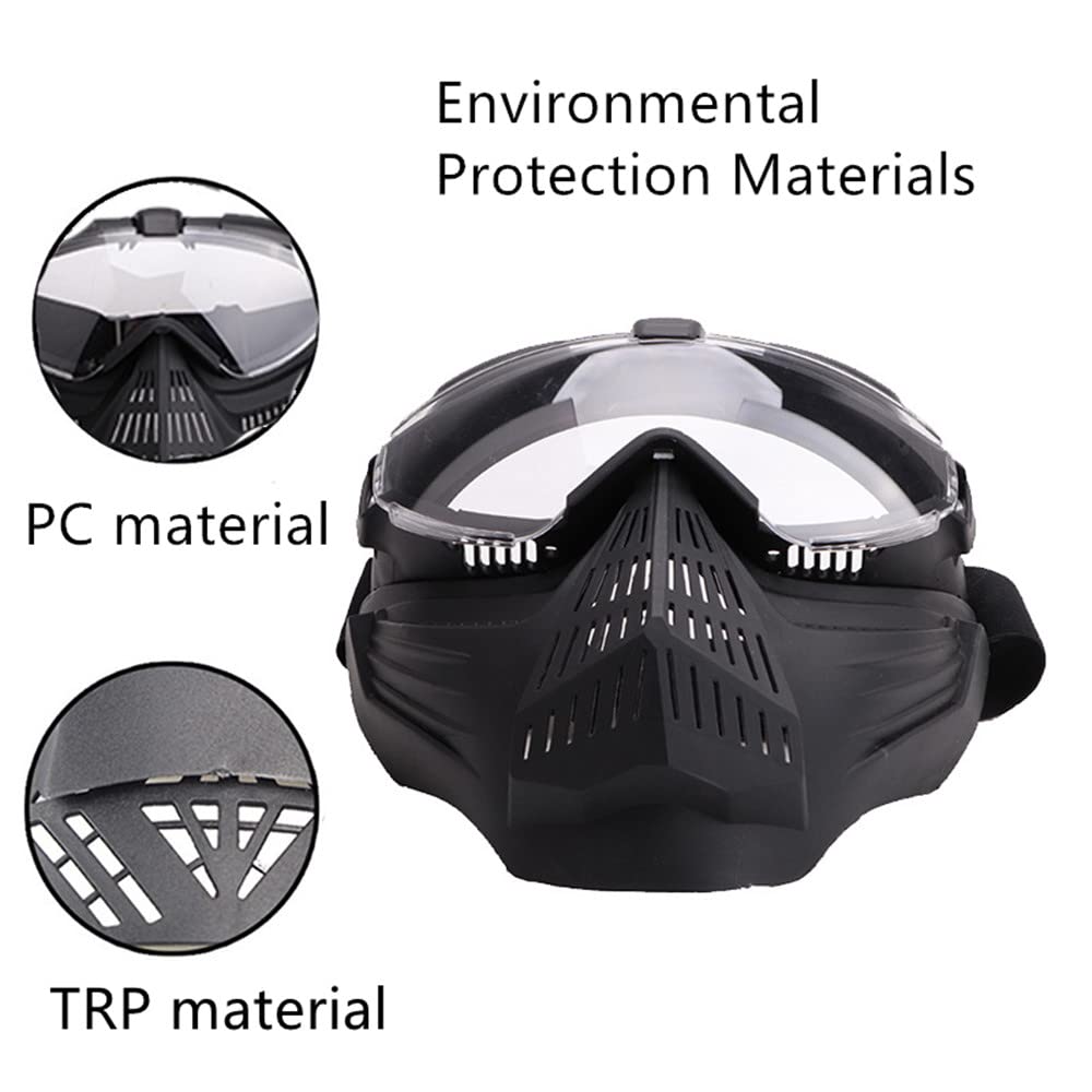 Airsoft Mask Full Face Protection - Skull Skeleton Tactical Goggles for CS Paintball Games | Impact Resistant Military Gear for Airsoft & Outdoor Sports Enthusiasts