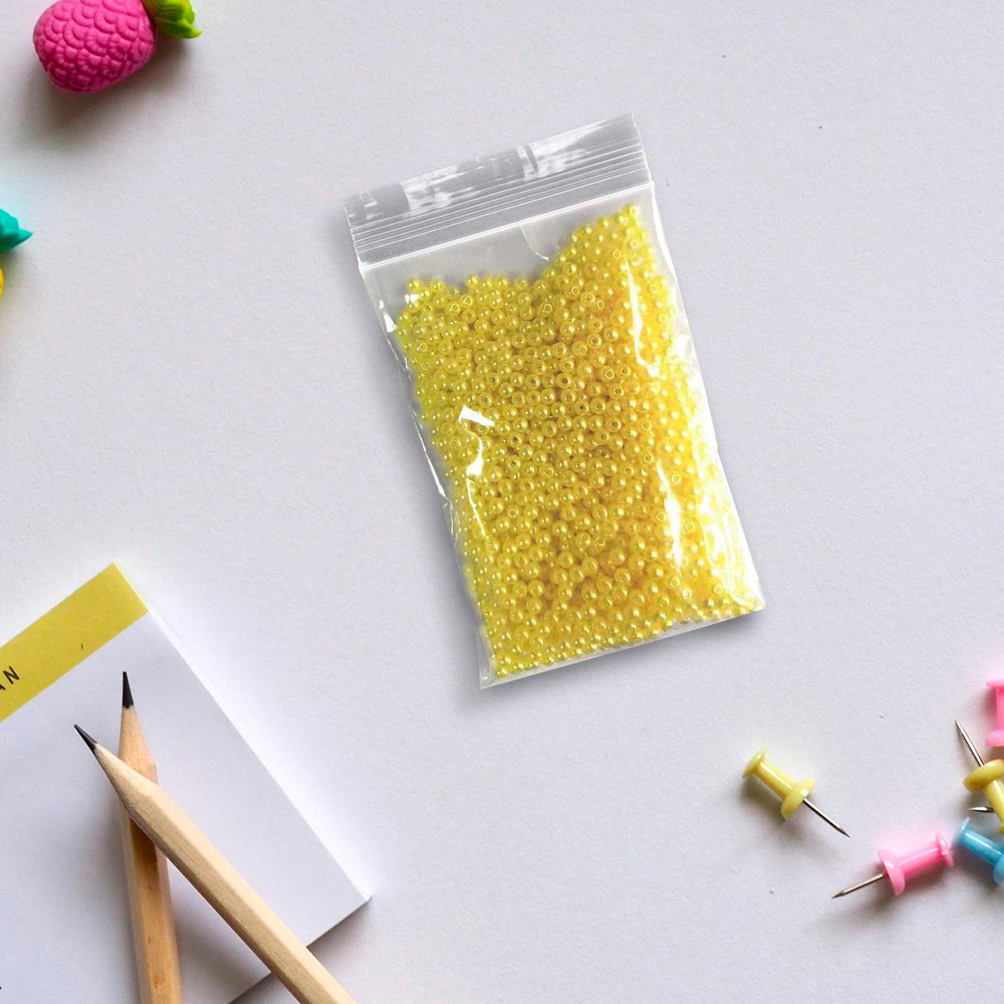 1000 Pack 2x3 Inch Clear Reclosable Zipper Bags - 2 Mil Thick Premium Polypropylene Resealable Plastic Bags for Snacks, Jewelry, Crafts & Small Parts Storage - Airtight Seal Top Packaging Bags for Home, Office & Retail Use