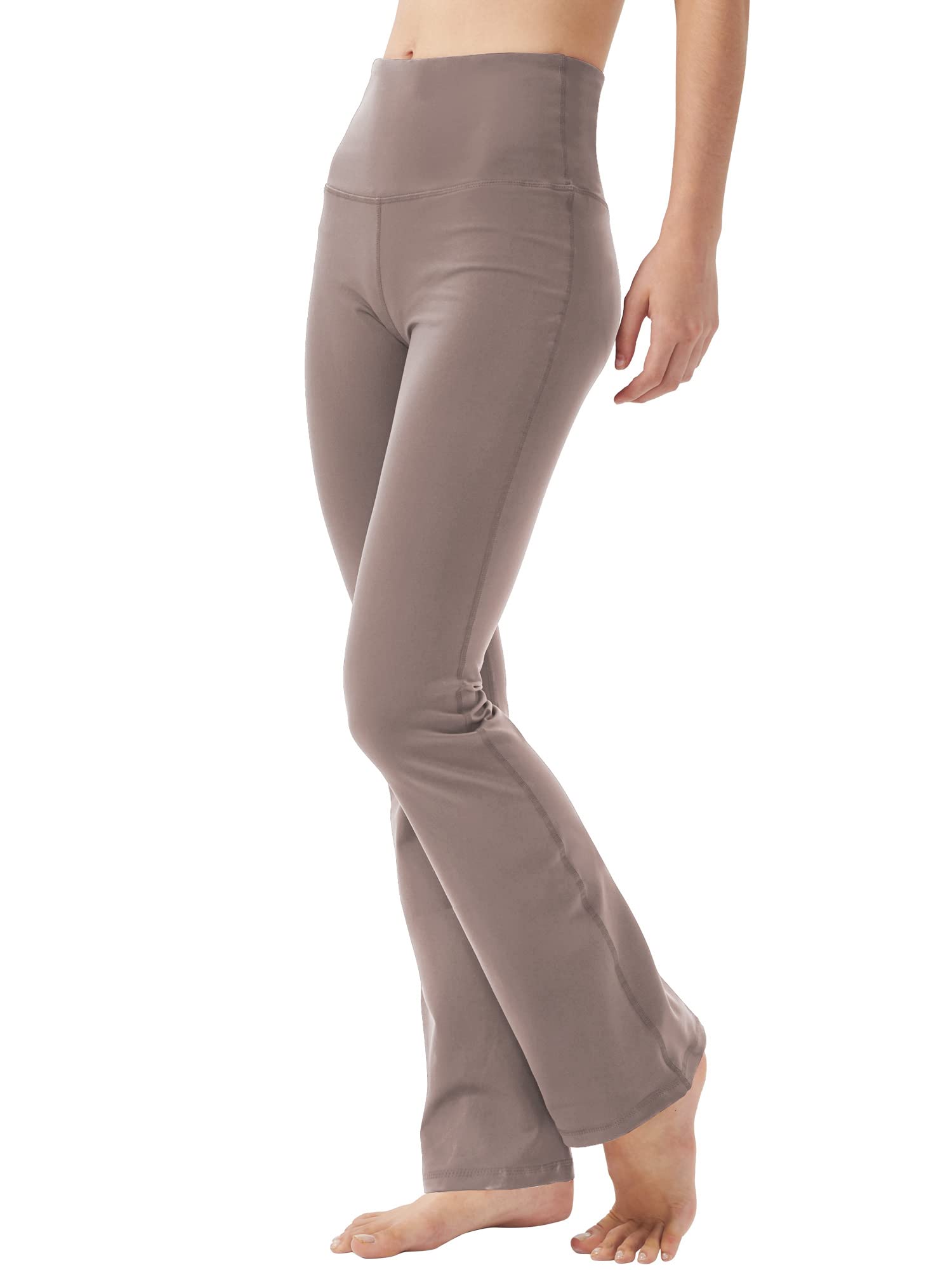 Women's High Waist Bootcut Yoga Pants with Hidden Pockets - Tummy Control Workout & Dress Pants for Office, Lounge & Active Wear