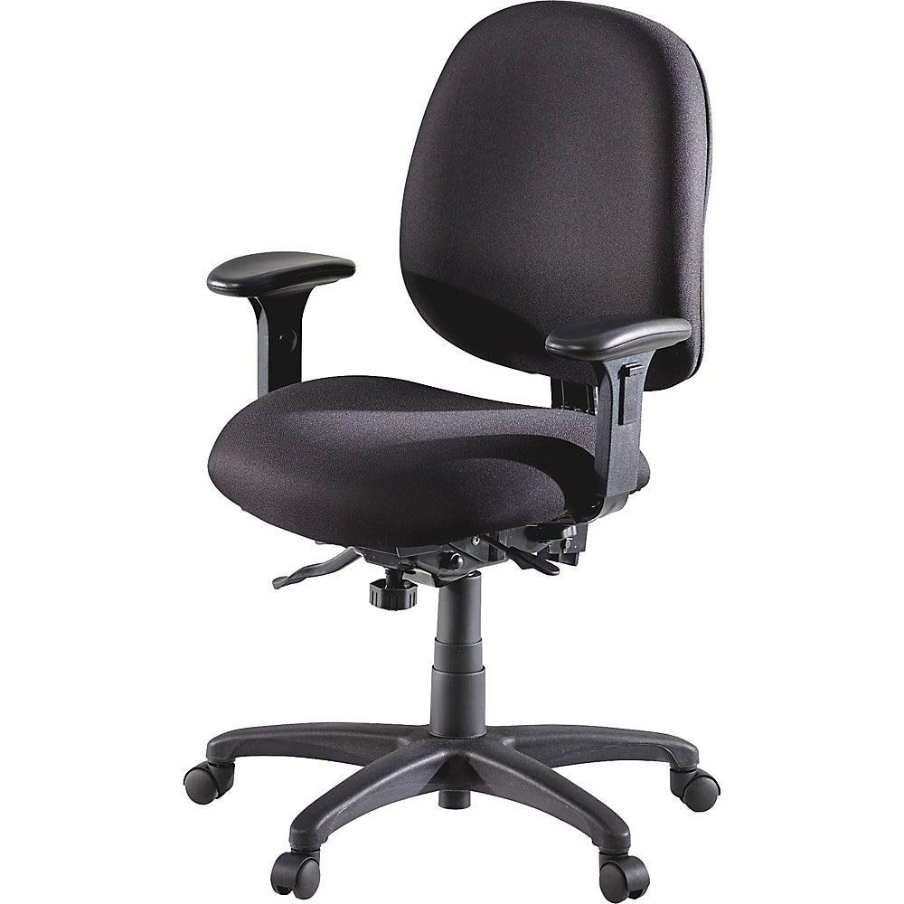 Lorell High Performance Task Chair - Ergonomic Office Chair with Adjustable Height & Lumbar Support, Black - Perfect for Home Office, Gaming & Workspace