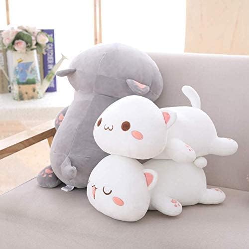 35-65 Kawaii Lying Cat Plush Toy - Super Soft Stuffed Animal Pillow, Cute Cartoon Cat Doll for Kids & Girls | Perfect for Bedroom Decor, Birthday Gifts, and Cuddling Companions
