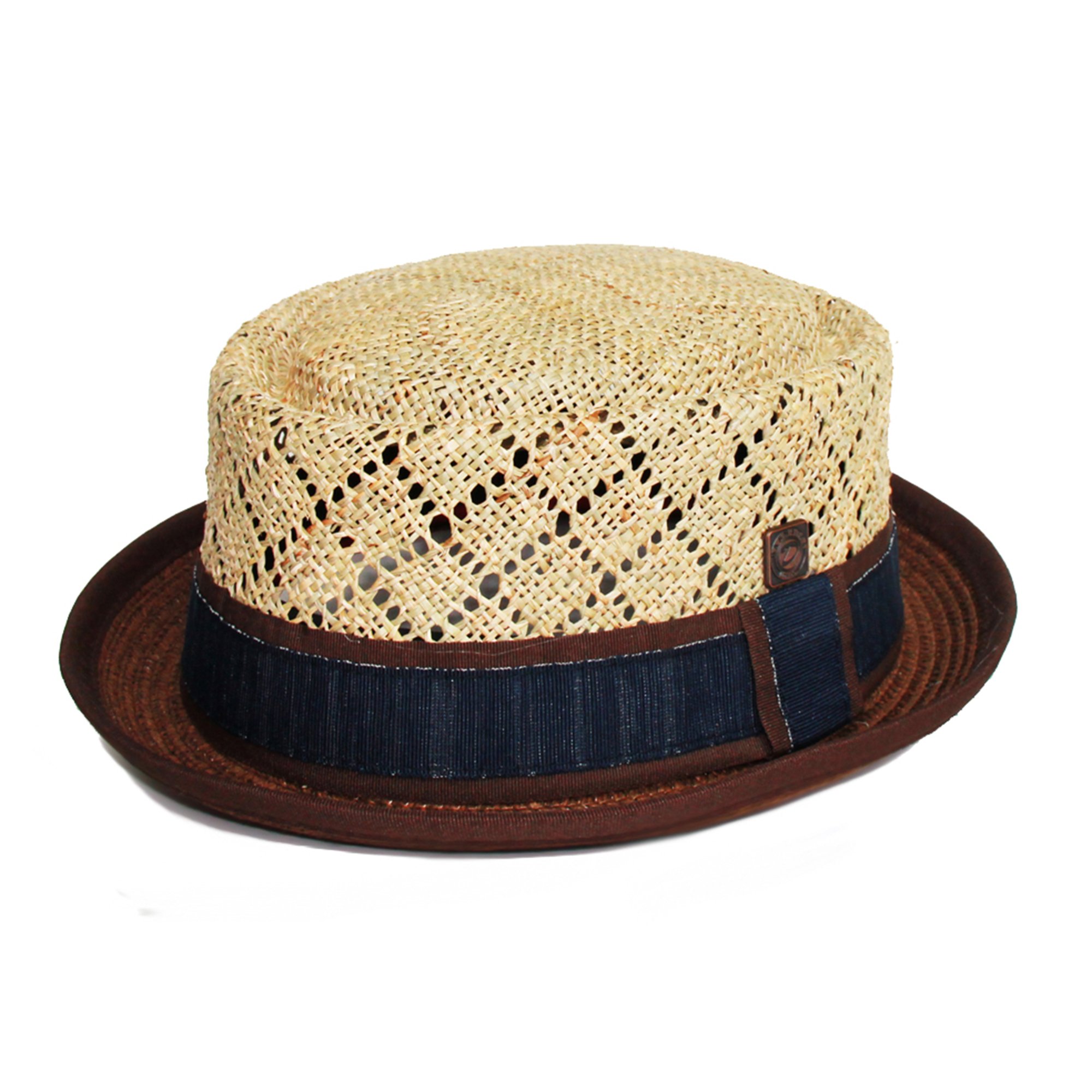 Stylish Men's Straw Pork Pie Hat for Summer - Breathable & Lightweight Sun Hat for Outdoor Activities, Beach, Travel, and Casual Wear