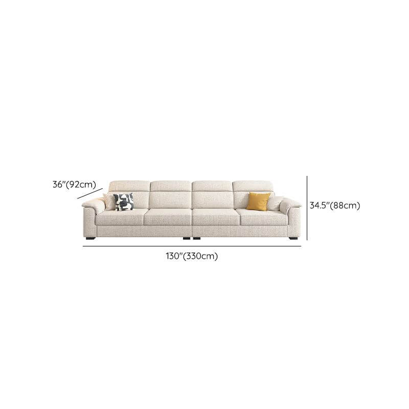 L-Shaped & Straight Sofa Chaise Couch with Concealed Support & Pine Wood Frame - Perfect for Living Room, Lounge, and Home Theater Seating