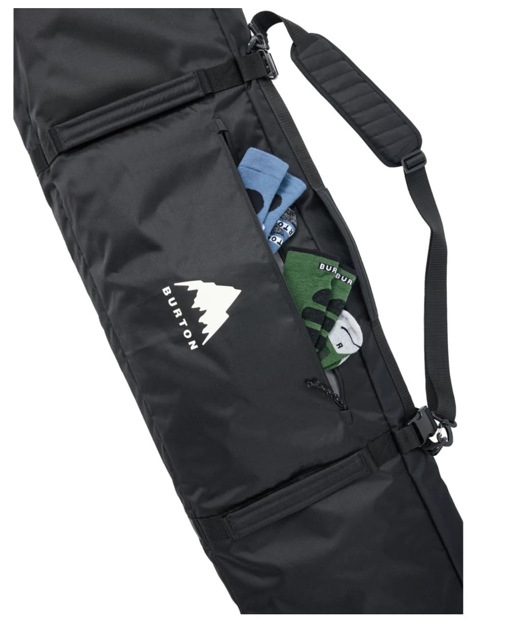 Burton Gig Snowboard Bag - Durable 166cm Travel Case for Snowboards - True Black - Perfect for Air Travel & Winter Sports Gear Protection