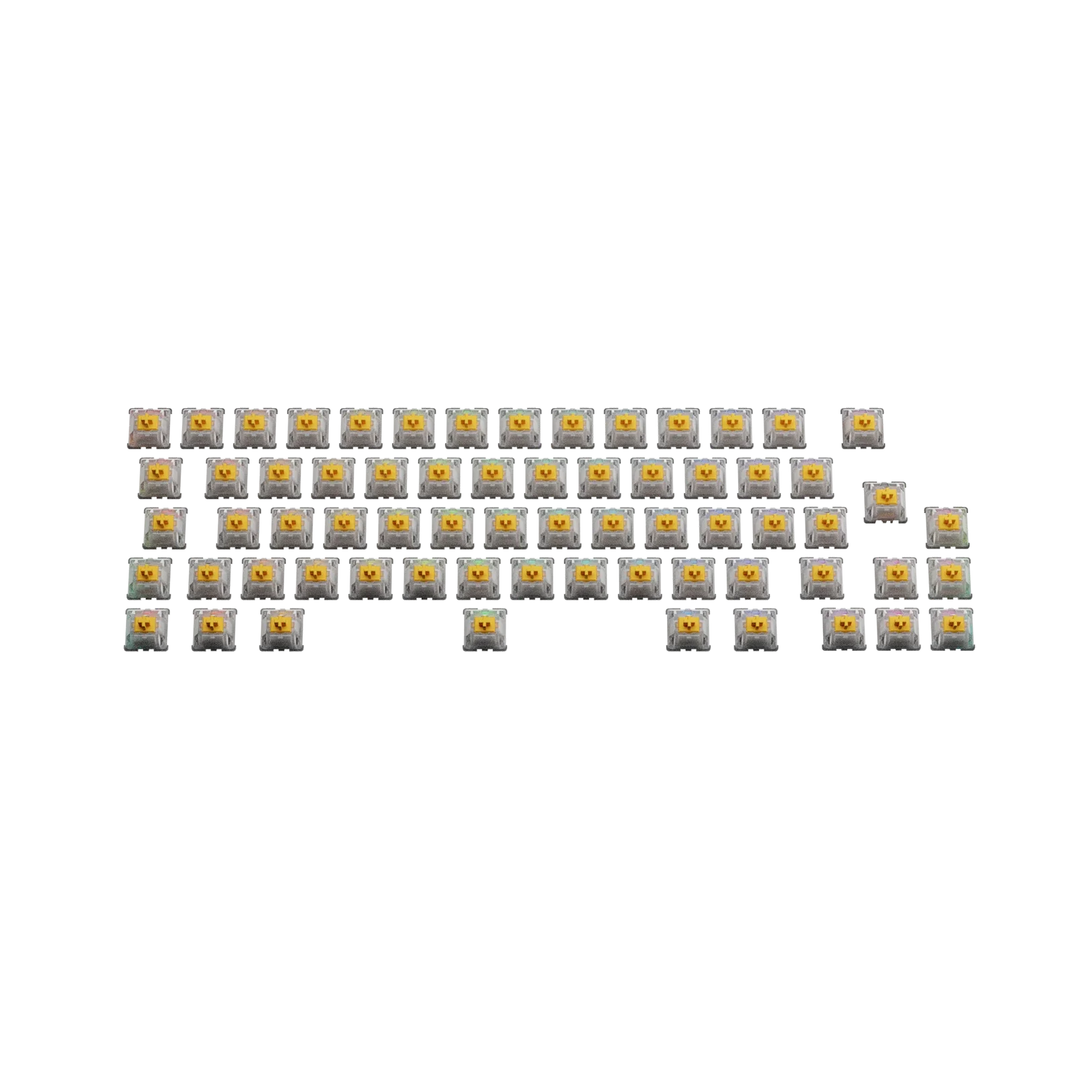 Glorious Panda Silent MX Switches - 65g Actuation Force, ISO Layout - Perfect for Quiet Typing in Offices & Gaming Setups