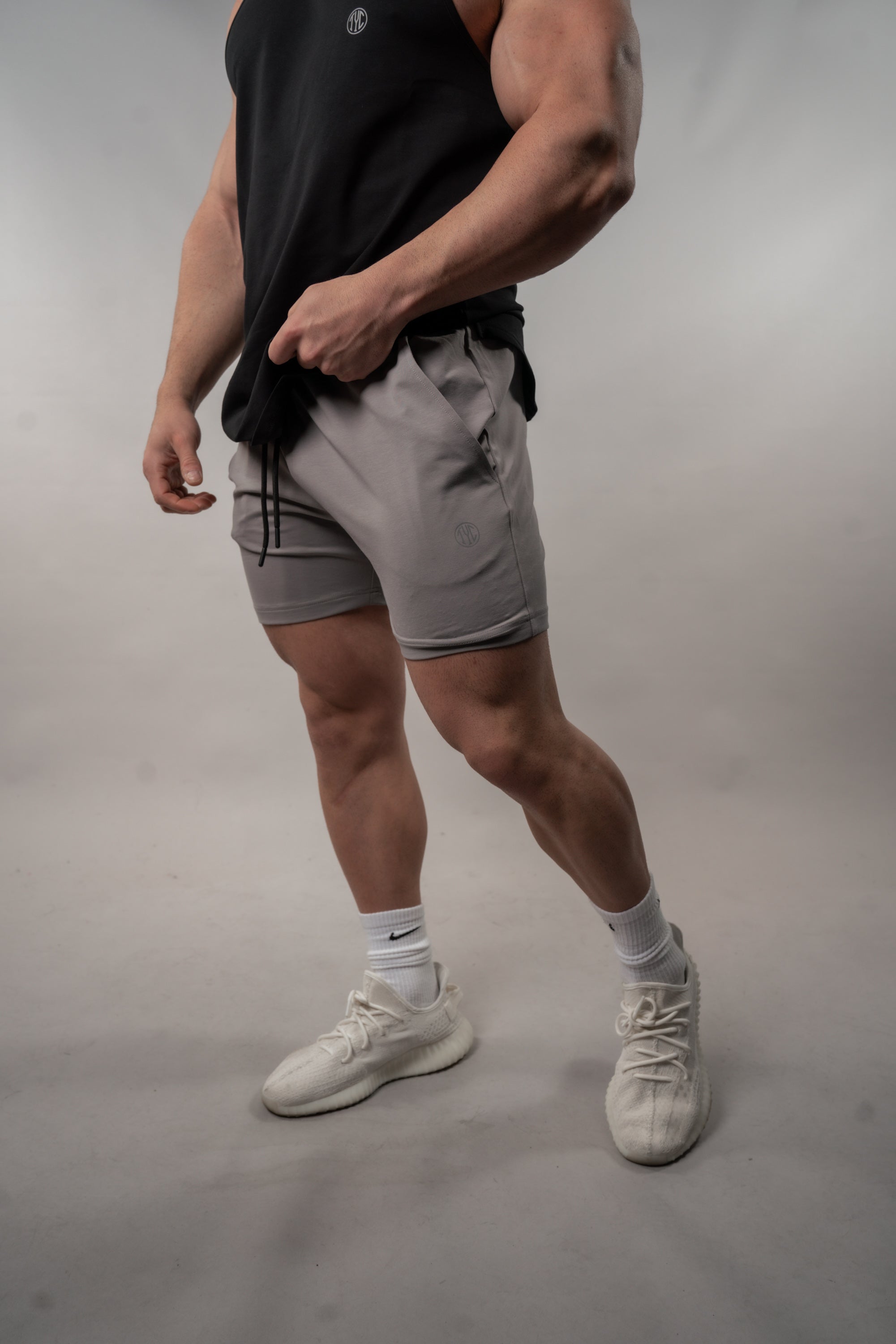 Vigor Shorts for Men - Premium Platinum Grey Athletic Shorts | Gym, Running, Workout & Casual Wear