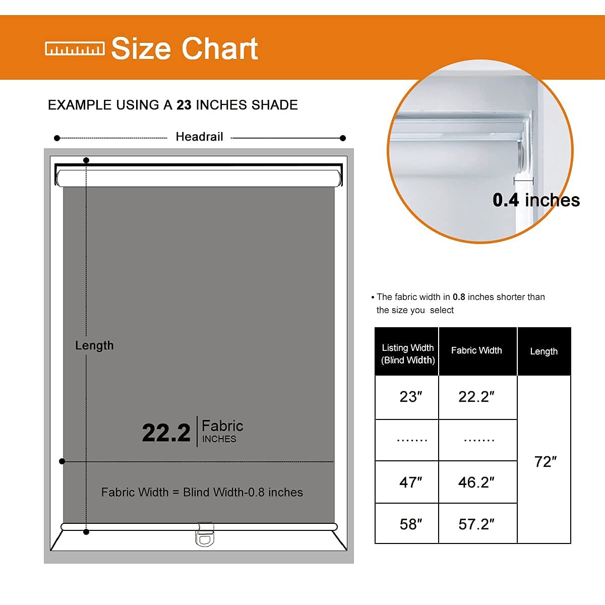 **Persilux 100% Blackout Roller Shades - Cordless Window Blinds for Thermal Insulation - Inside/Outside Mount - Perfect for Living Room, Bedroom & Home Office (24