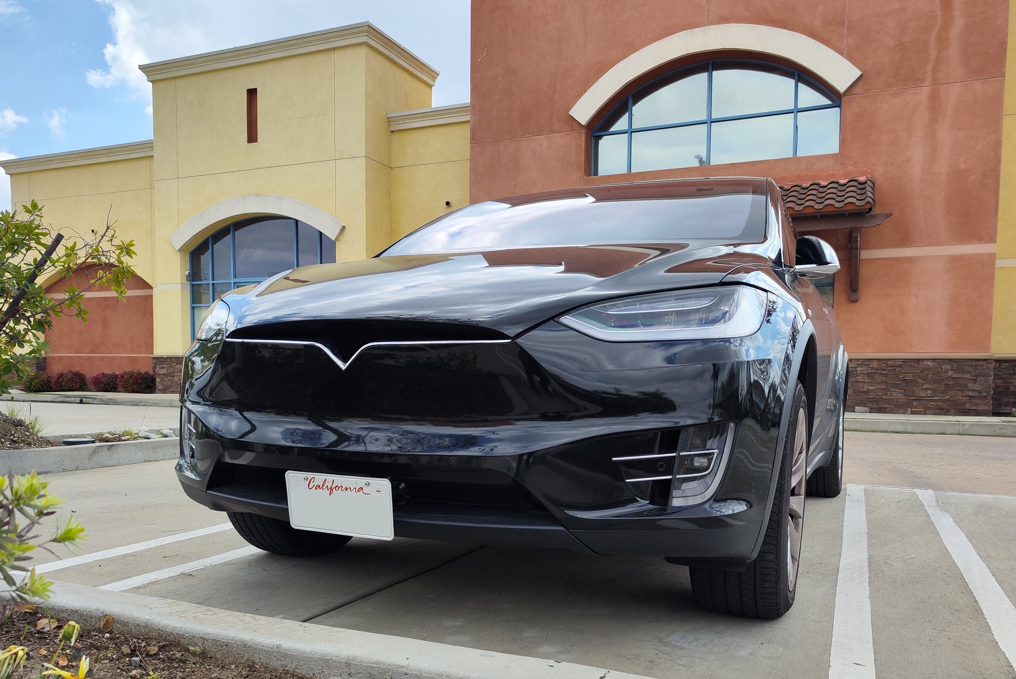Premium Front Lower Bumper Grille Mesh Mount License Plate Bracket for Tesla Model S & X - Durable Car Accessory for Enhanced Style & Protection (Perfect for Road Trips & Daily Commuting)