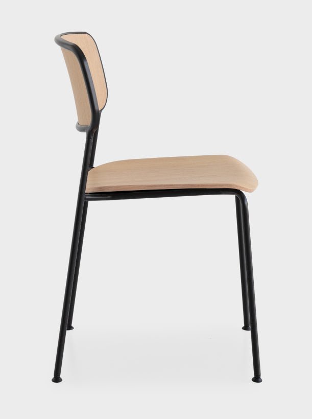 Lapalma Kisat S410 Modern Stackable Side Chair - Durable & Space-Saving Dining Chair for Home, Office, Restaurant & Cafe Use