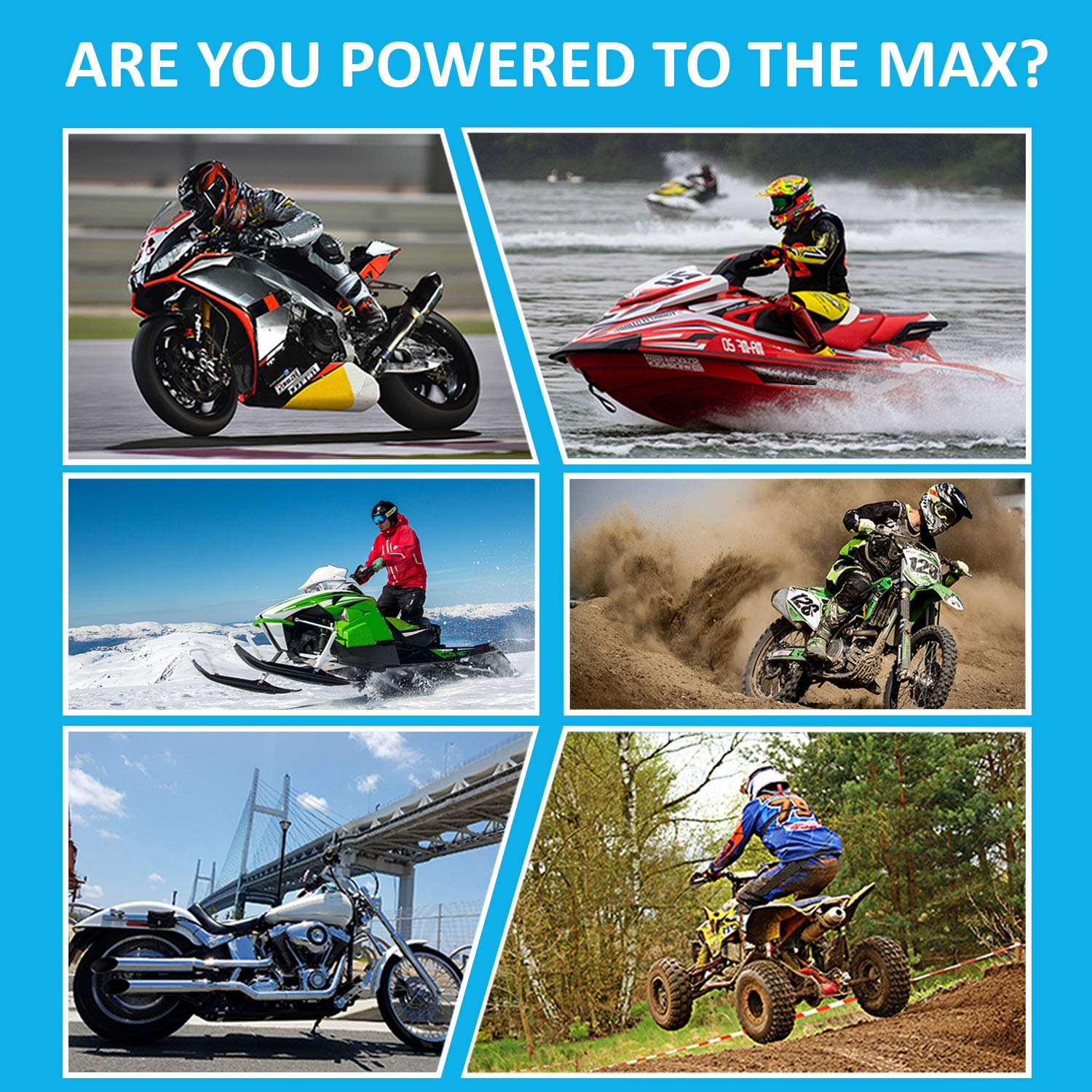 Mighty Max YTX12-BS Lithium Battery - Compatible with Triumph Scrambler 2005 & Other Motorcycles | Lightweight, Long-Lasting Power for Adventure Riding & Off-Road Use