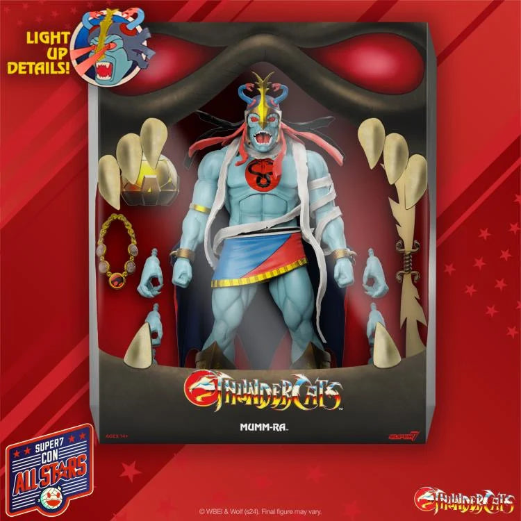 Mumm Ra (LED Eyes) ThunderCats ULTIMATES! 7-Inch Collectible Action Figure with Light-Up Feature - Perfect for Display, Toy Photography, and ThunderCats Fans Collection