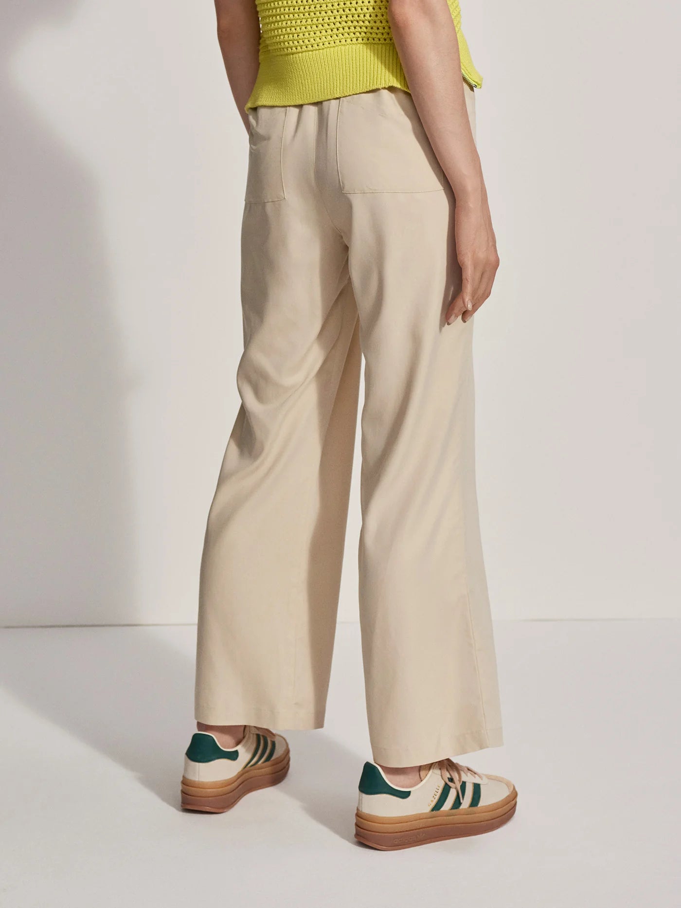 Varley Riggs Women's Loose Fit Casual Pants - Comfortable Elastic Waist Trousers in Oyster Grey | Perfect for Yoga, Lounge & Everyday Wear