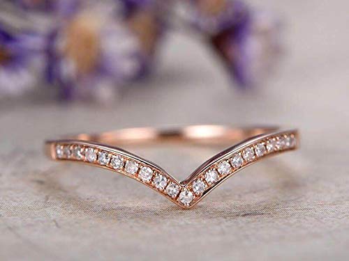 0.50 Carat Half Eternity Wedding Band - Elegant Twist Curve Design in 18k Gold Plating - Perfect for Anniversary, Engagement & Special Occasion Jewelry Gifts