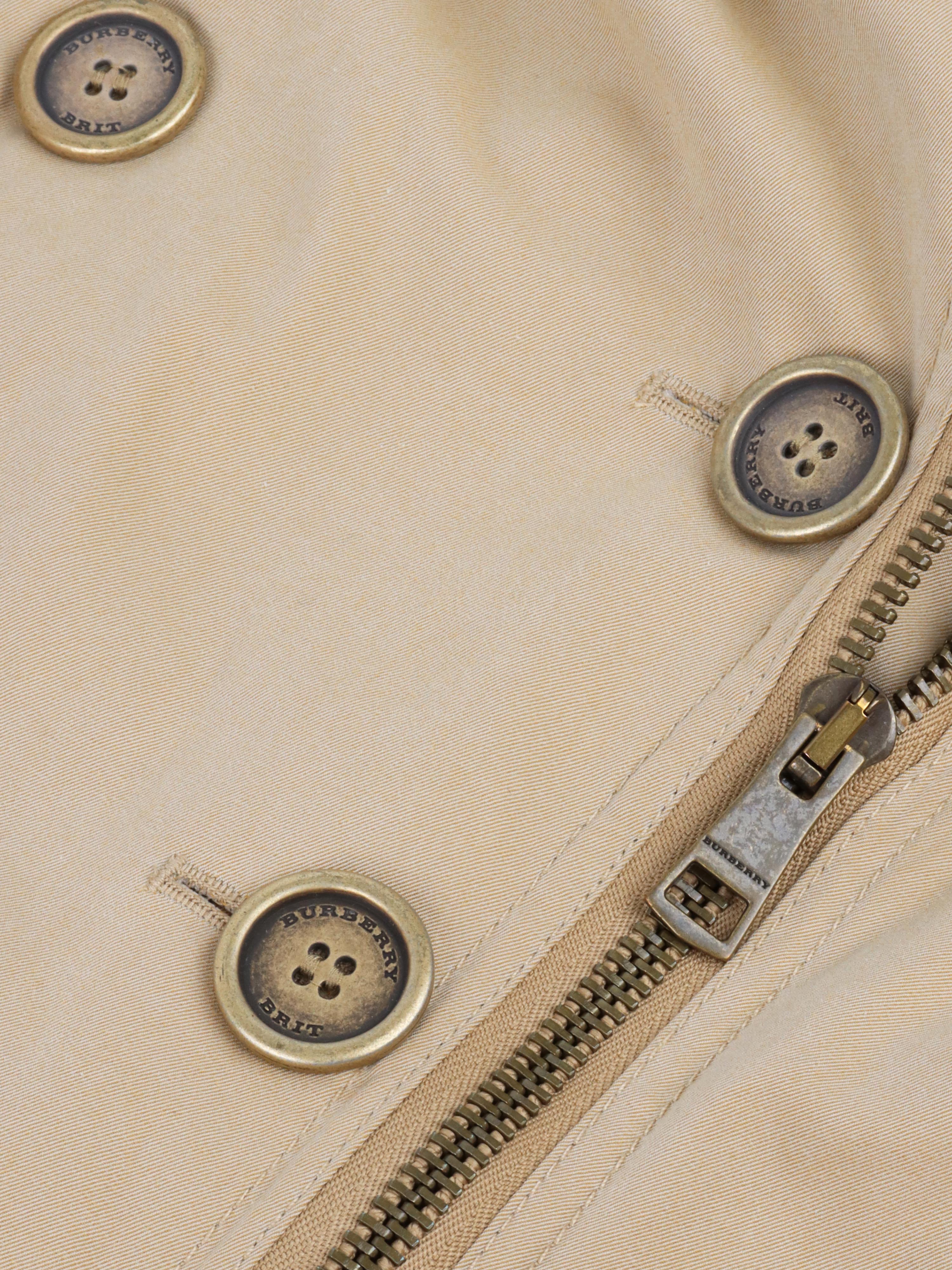 Burberry Short Tan Trench Coat for Women | Classic Waterproof Raincoat | Perfect for Work, Travel & Fall Fashion