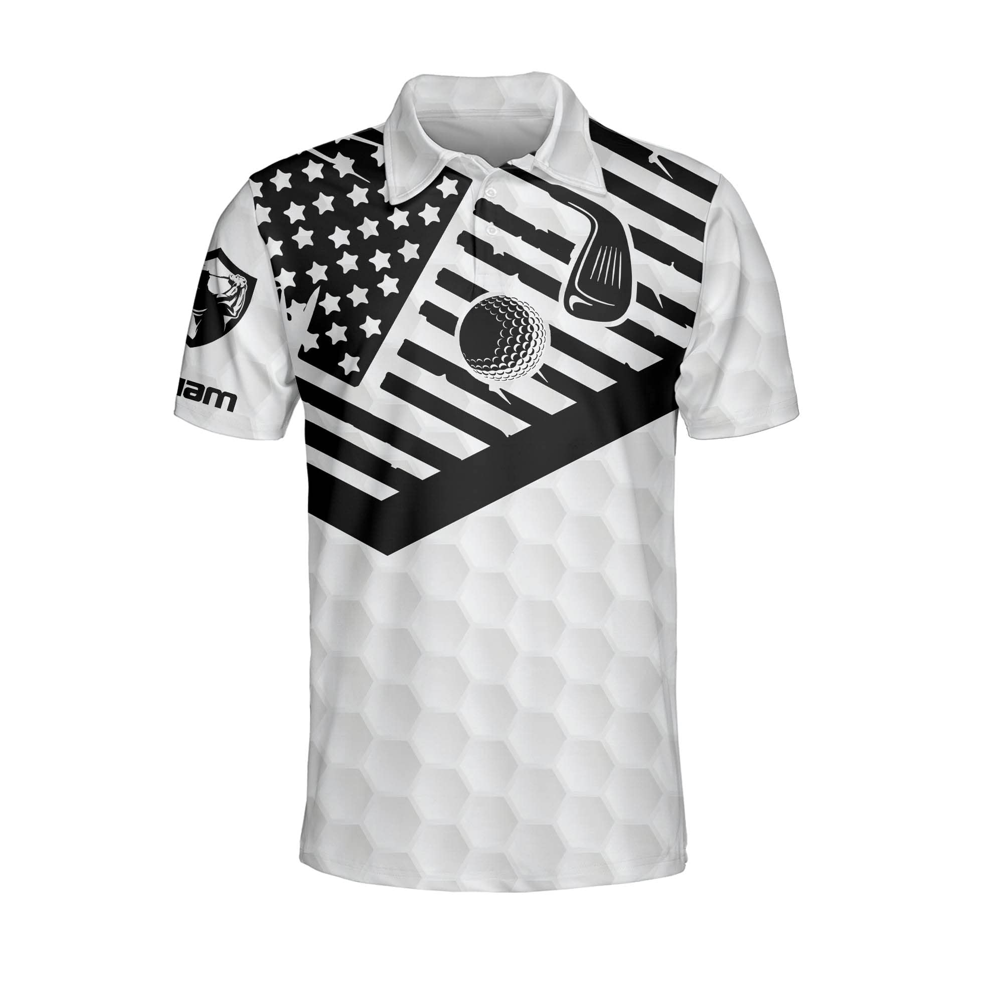 Custom Funny Golf Polo Shirts for Men - Breathable Short Sleeve Dry Fit Performance Shirt | Perfect for Golf Tournaments, Casual Wear & Father's Day Gifts
