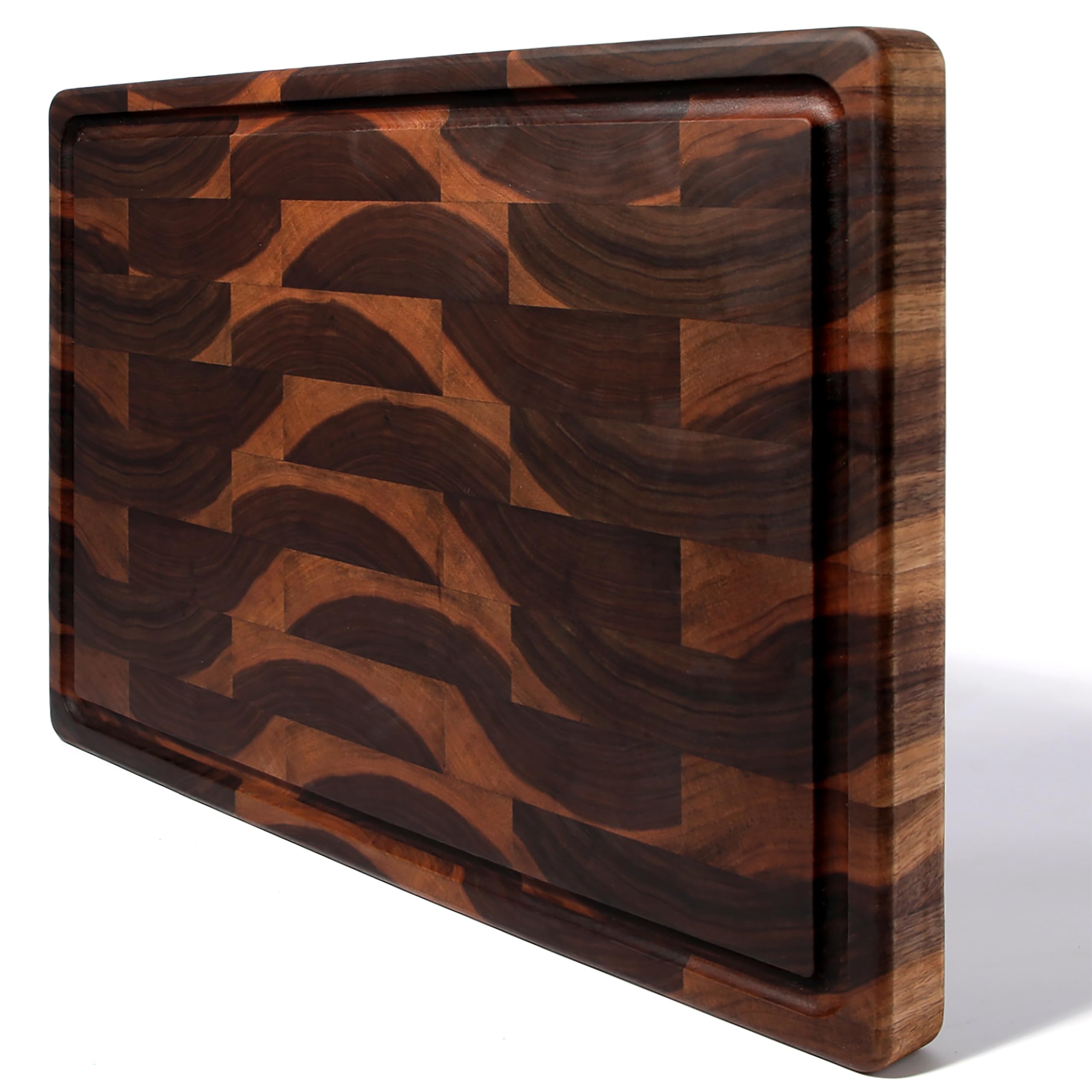 Premium Large End Grain Walnut Cutting Board - Handcrafted in USA - 2