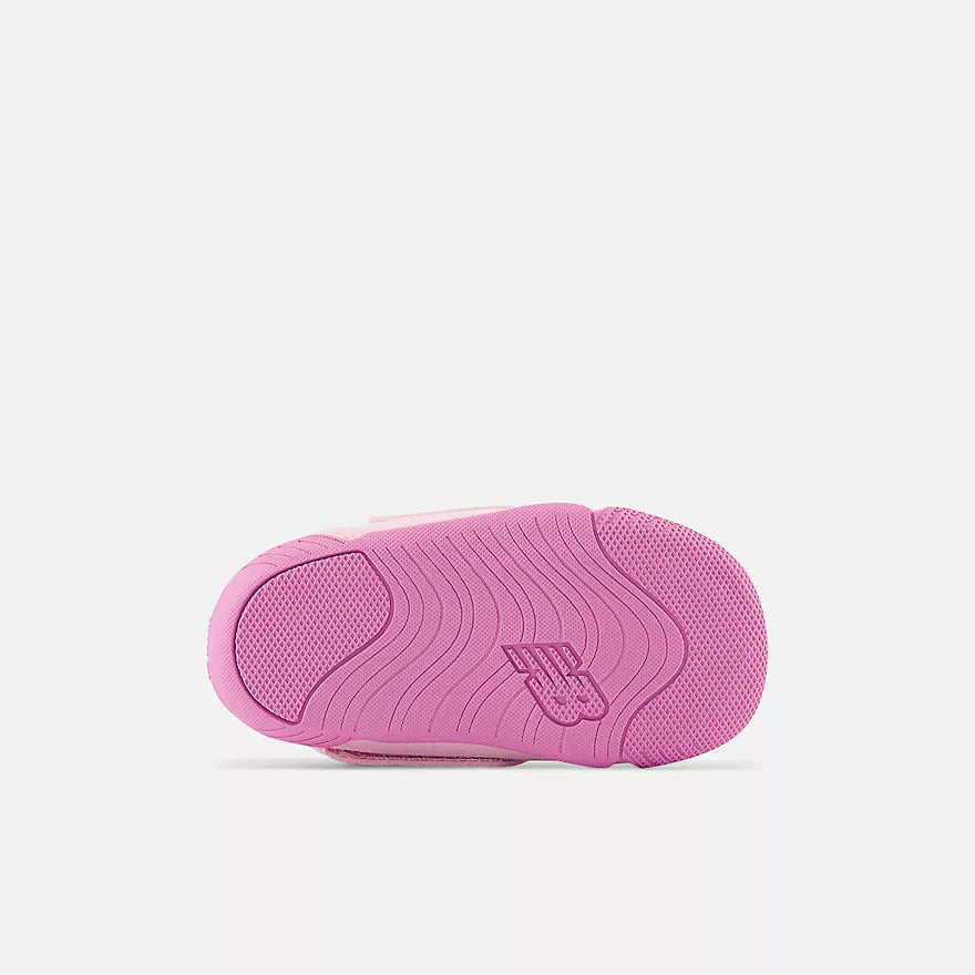 New Balance Pink Hook & Loop Baby Sneakers for Toddlers - Lightweight & Comfortable First Walking Shoes for Boys & Girls - Perfect for Indoor Play, Daycare & Early Steps