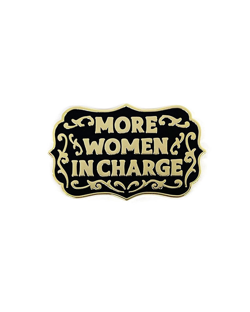 Women In Charge Pin - Feminist Lapel Pin for Women Empowerment - Perfect for Office, Meetings, and Political Events