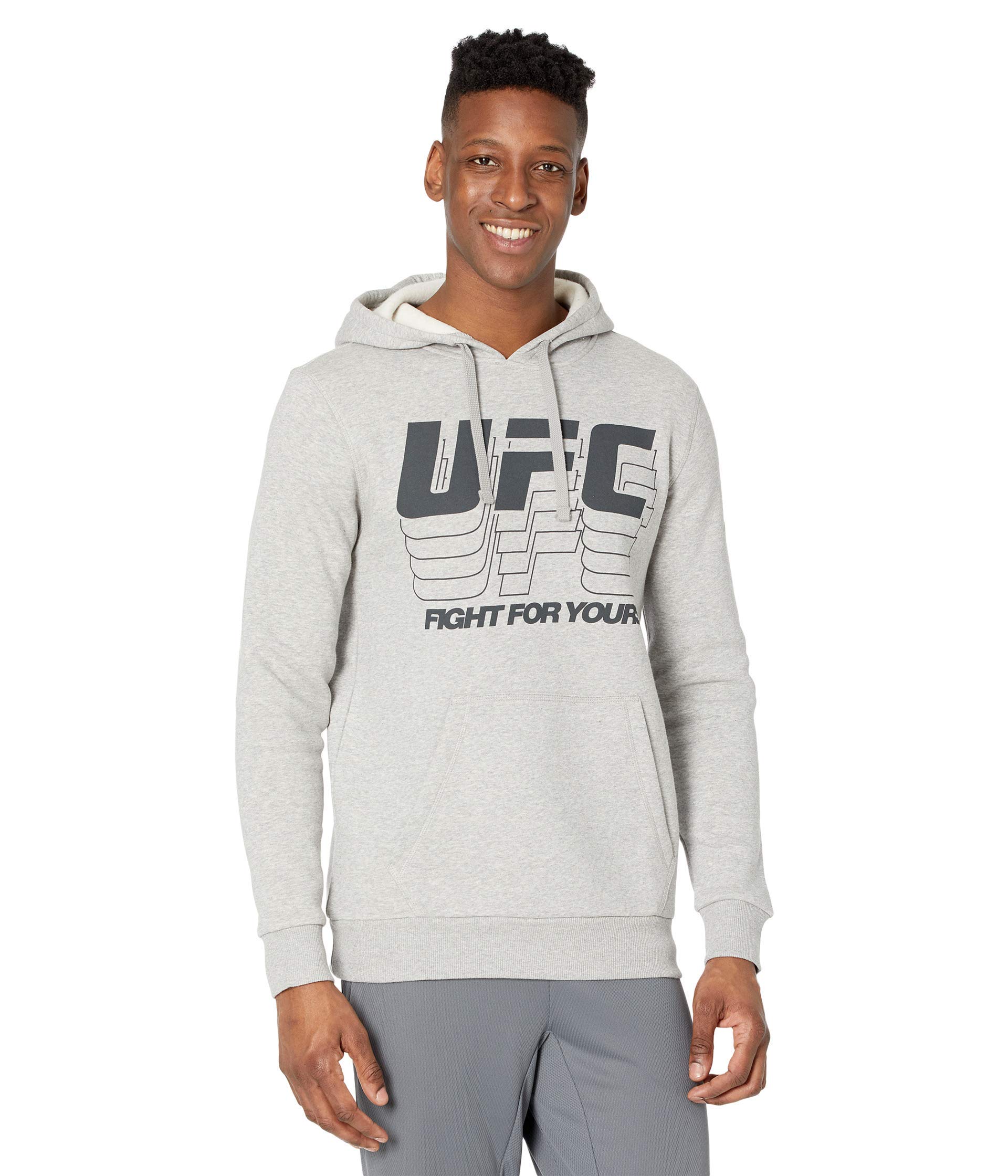 Reebok Men's UFC Fan Gear Pullover Hoodie - Official Licensed UFC Apparel for Training & Streetwear | Perfect for Gym, Workouts & Casual Wear