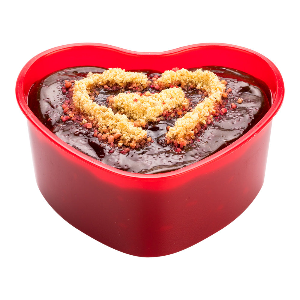 100 Pack 5 oz Red Plastic Mini Heart Cups & 100 Silver Plastic Mini Forks - Perfect for Valentine's Day Parties, Weddings, Baby Showers & Romantic Events