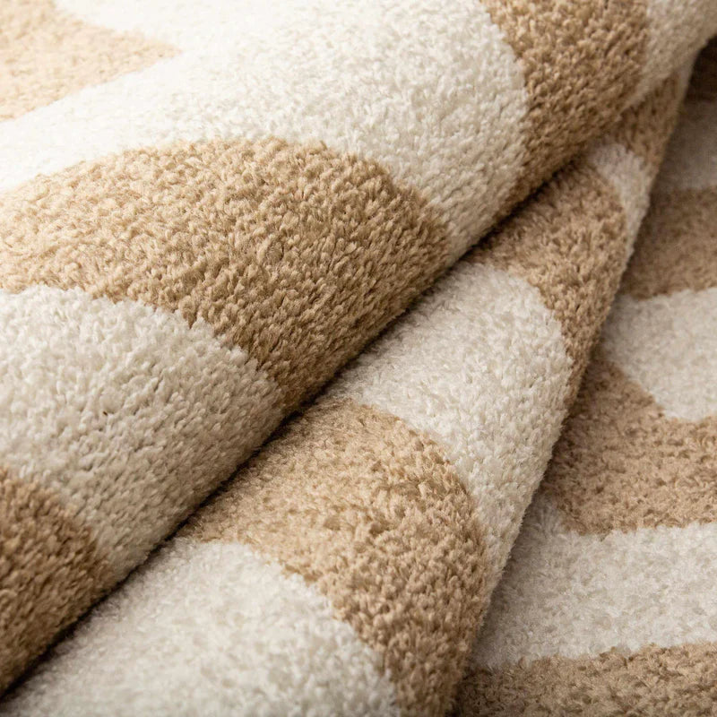 Saxton Modern Diamond Geometric Indoor Area Rug - Non-Slip Soft Living Room Carpet for Home Decor, Bedroom, Office | Stylish & Comfortable Floor Mat