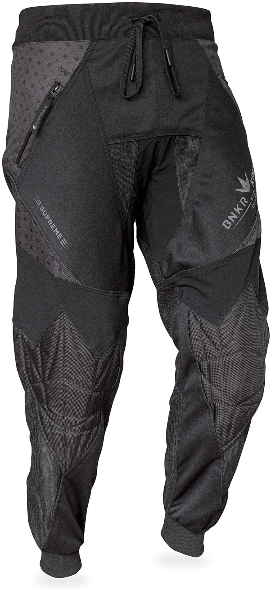 Bunkerkings Supreme Jogger Paintball Pants - Royal Black | Lightweight & Durable Paintball Gear for Tournament & Woodsball Players