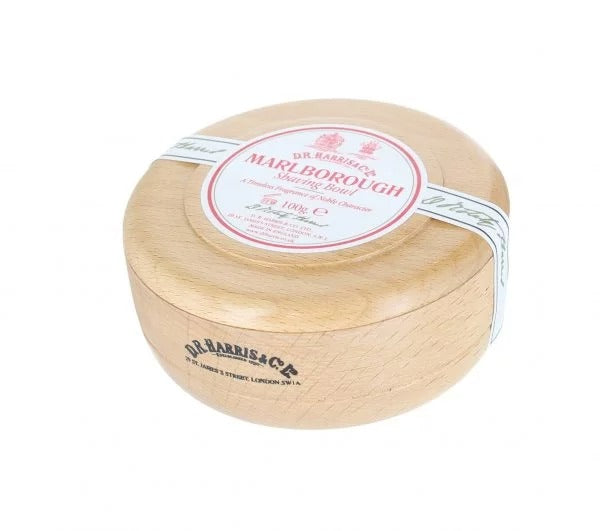D.R. Harris Marlborough Shaving Bowl - Premium Beech Wood Shaving Accessory for Wet Shaving & Traditional Grooming Rituals - Perfect for Barbershops & Home Use