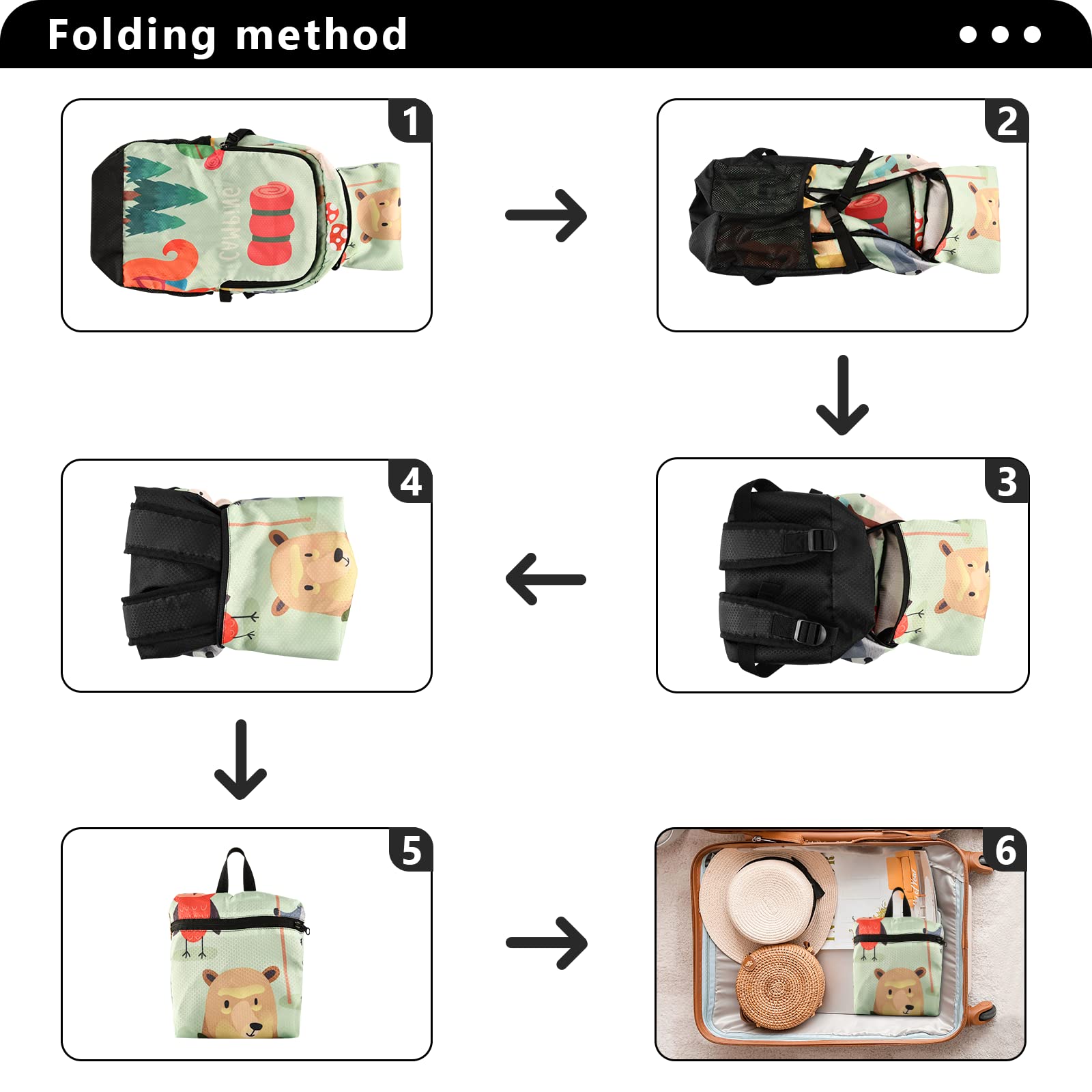 Waterproof 20L Lightweight Packable Hiking Backpack for Outdoor Camping & Travel - Halloween Pumpkin Graveyard Design - Perfect for Day Trips, Hiking Adventures & Halloween Festivities