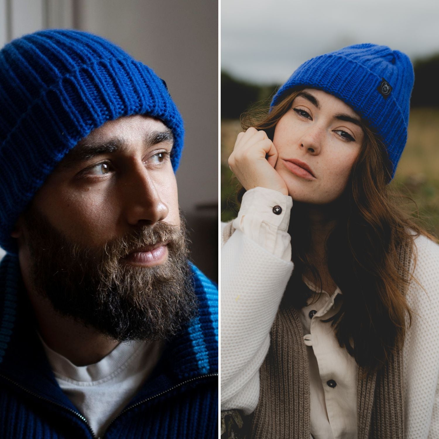 Premium Unisex Cashmere Beanie - Soft Winter Hat for Men & Women - Perfect for Skiing, Hiking & Cold Weather Activities