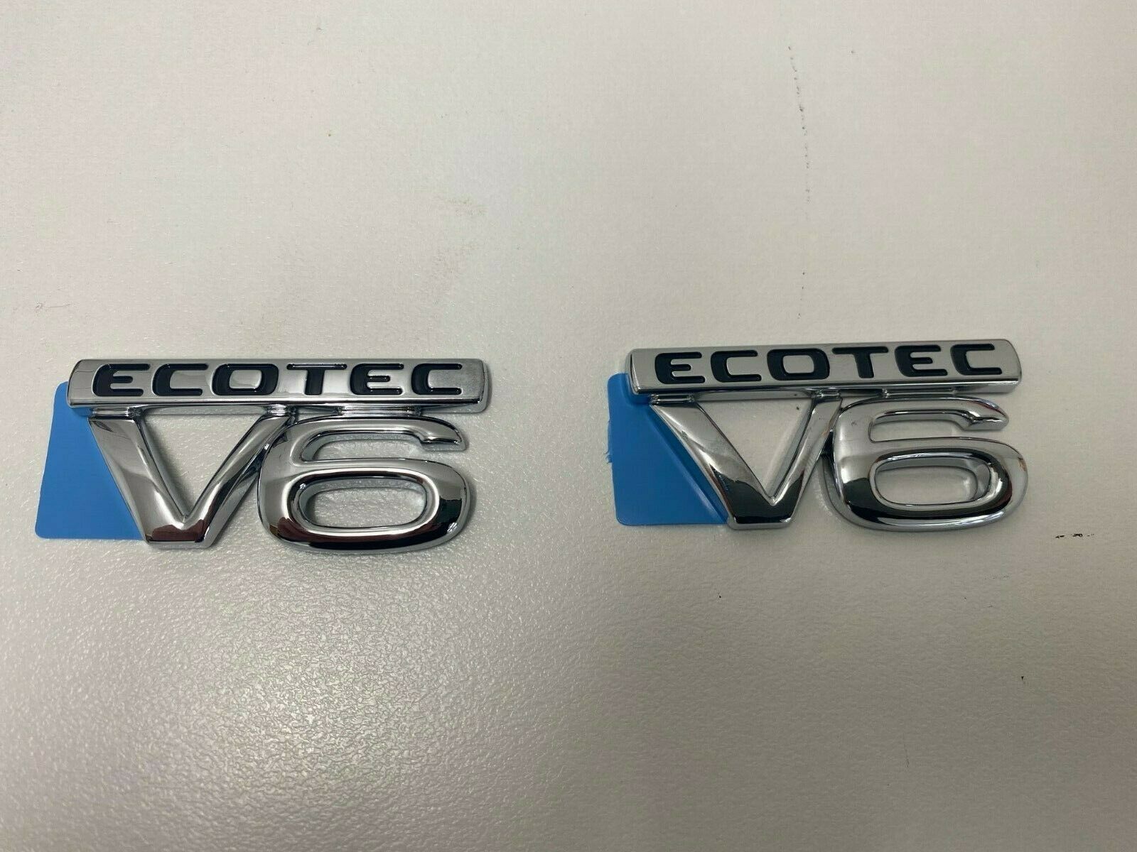 Genuine Holden VS VT VX 1995-2002 Front Fender V6 Ecotec Badge Pair - Perfect Replacement for Commodore Sedan & Ute Models - Car Restoration & Auto Parts Upgrade