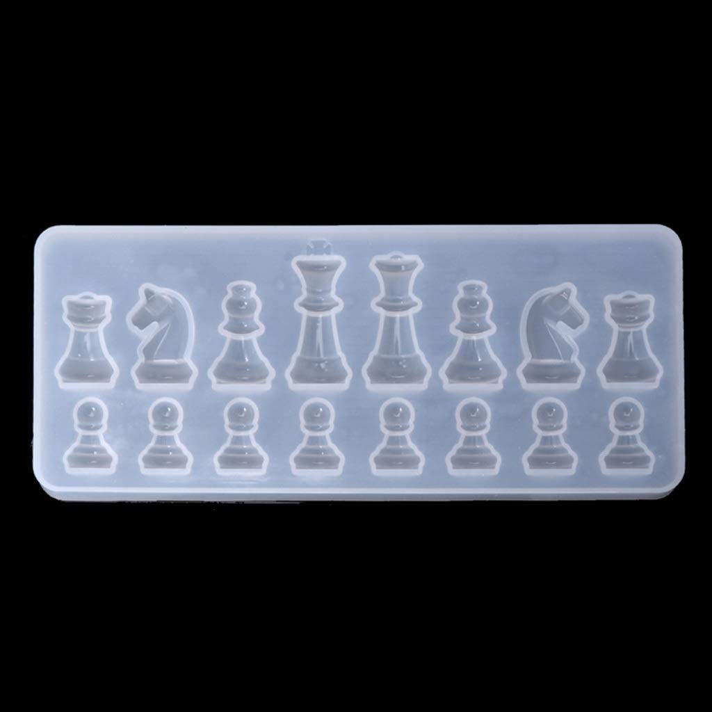 Premium Silicone Chess Piece Mold for DIY Epoxy Resin Jewelry & Clay Crafts - Easy Release, Eco-Friendly, Reusable | Perfect for Pendants, Keychains, and Home Decor