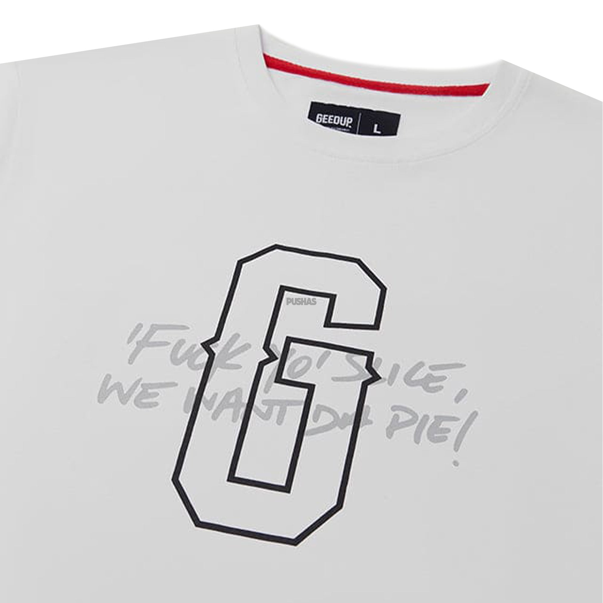 Geedup F.Y.S T-Shirt for Men - Premium White Cotton Tee (2024) | Trendy Streetwear & Casual Outfit Essential for Everyday Wear