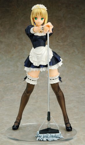 Fate/hollow ataraxia: Saber Maid Version R 1/6 Scale PVC Anime Figure - Perfect for Anime Collections, Gaming Room Decor, and Otaku Gifts